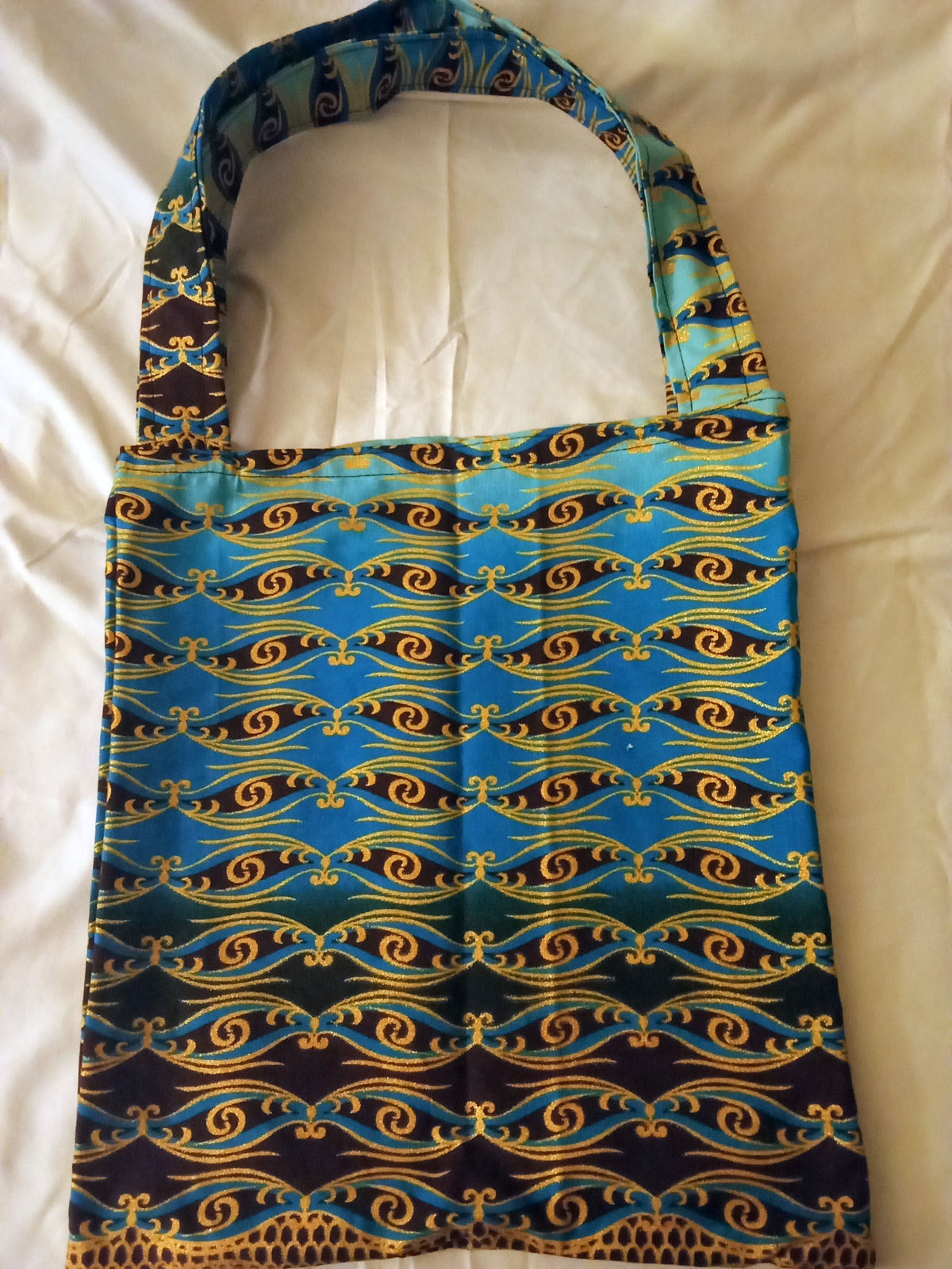 Moyen tôte bag bleu
